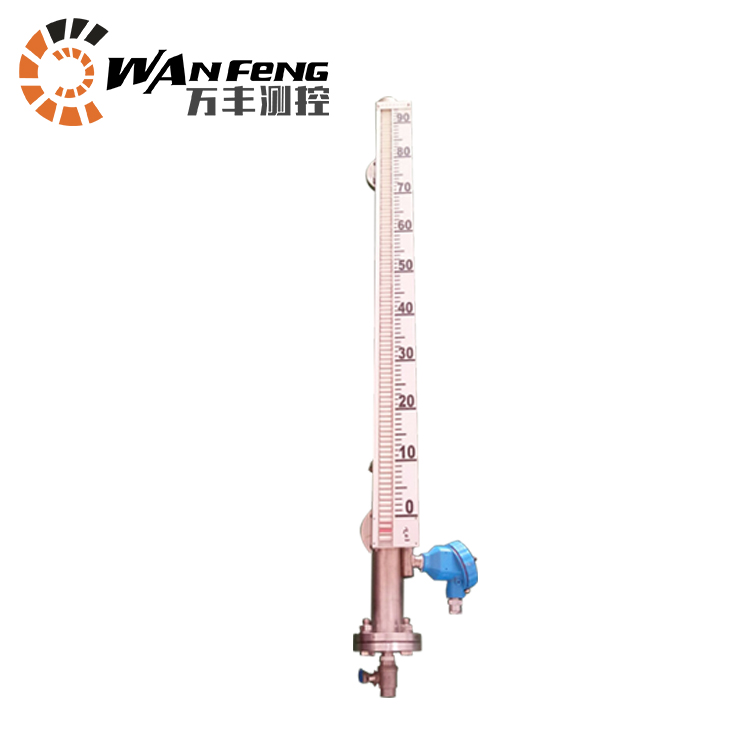 側(cè)裝式磁翻板液位計(jì)，帶遠(yuǎn)傳磁翻板液位計(jì)